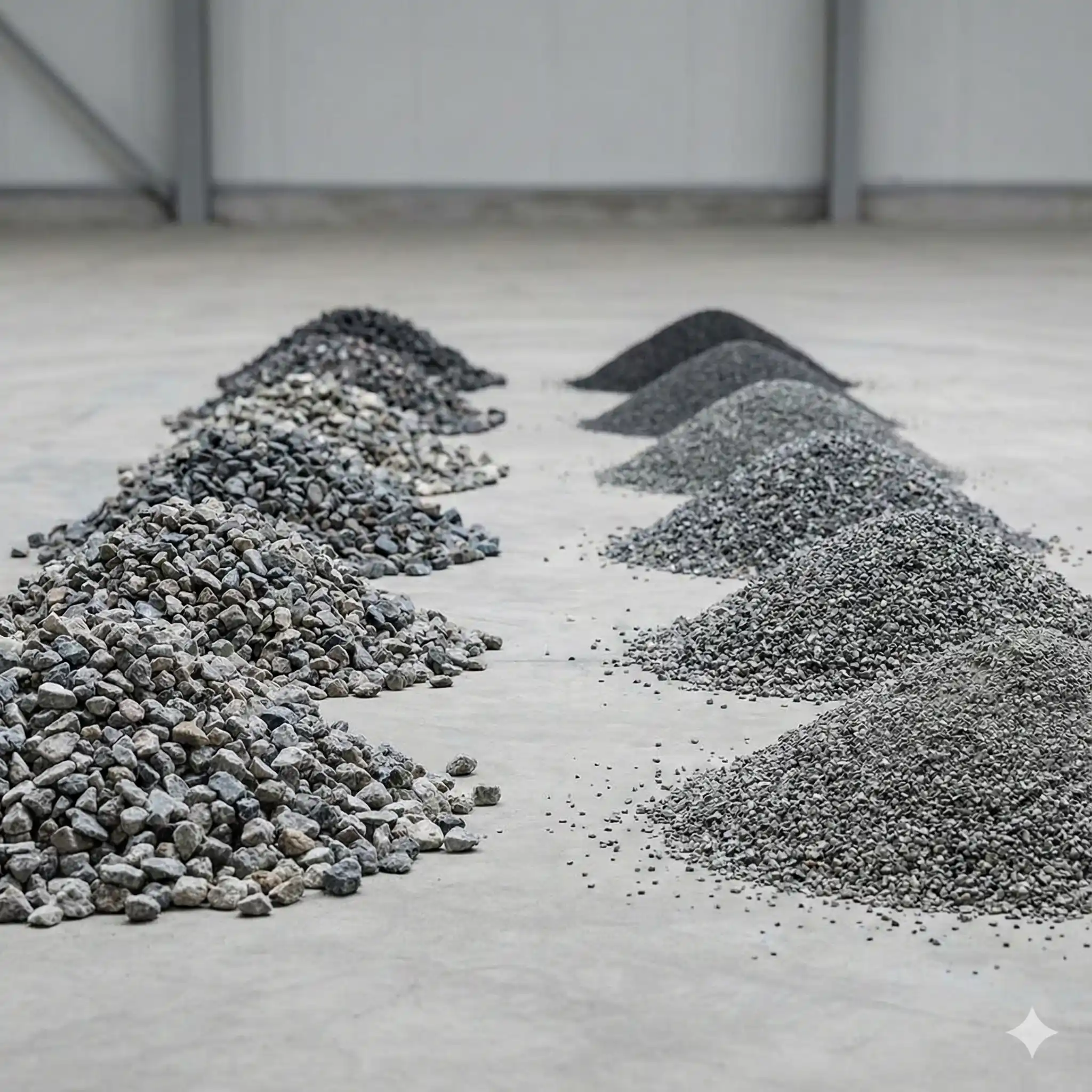 Aggregates and building materials